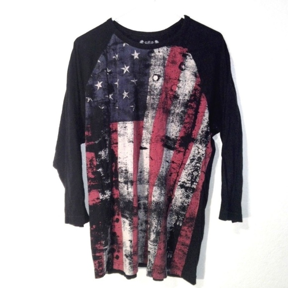 Authentic Fashion Tops - 💙 3/$20 Flag Shirt USA Tee Authentic Fashion XL